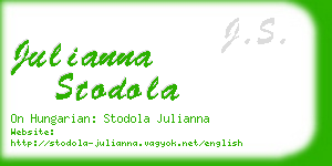 julianna stodola business card